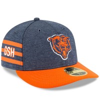 Men's Chicago Bears New Era Navy/Orange 2018 NFL Sideline Home Historic Low Profile 59FIFTY Fitted Hat 3058517